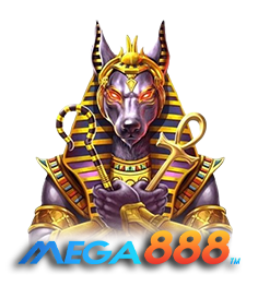 Mega888 slots app logo with jackpot.