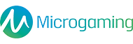 Microgaming logo for casino game provider.
